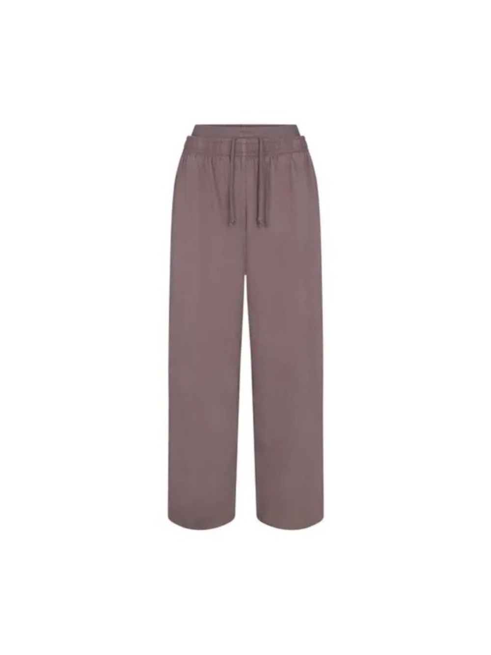 SKIMS Wide-Leg Drawstring Pants in Dusty Mauve